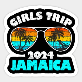 Girls Trip Jamaica 2024 Beach Womens Weekend Birthday Squad Sticker